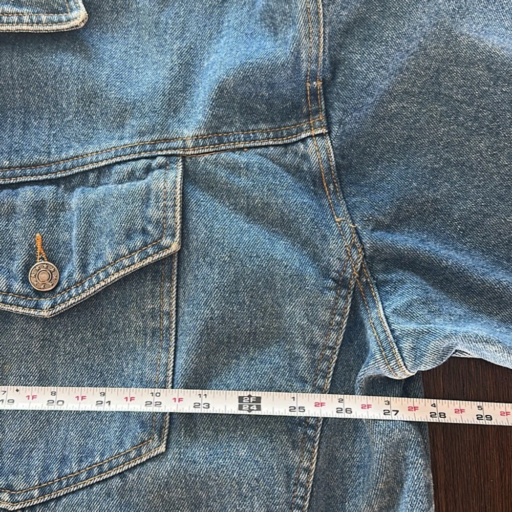 Goofy Hand painted Denim classic Trucker Style Blue Jean Jacket. Size 2XL - Picture 5 of 7